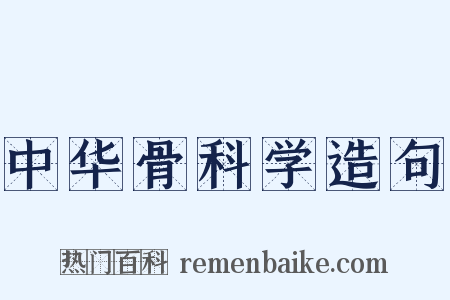 中华骨科学造句是什么意思的图片